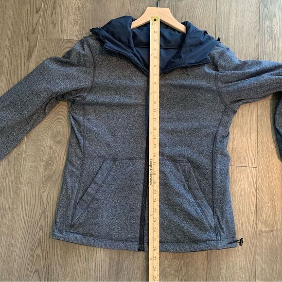 JACKET REVERSIBLE UNISEX SMALL NAVY BLUE RAIN COAT / FLEECE JACKET NO TAGS. - Picture 15 of 16